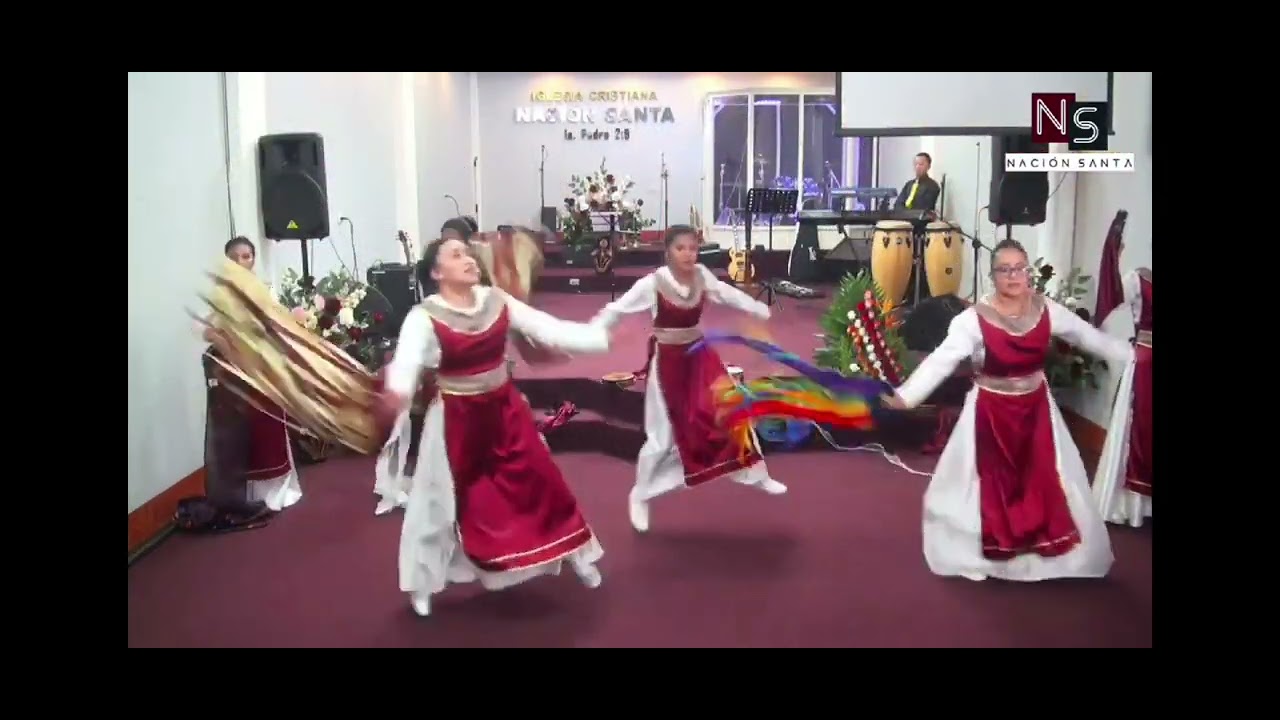 Ministerio de Danza y Pandero Iglesia Cristiana Nacion Santa - YouTube