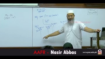 CFAP 01 | AAFR | SIR NASIR ABBAS | LECTURE # 82  | JUNE 2024