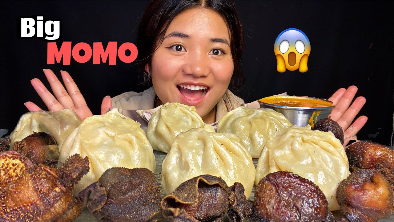 Big MoMo And Sapumicha || Bone Marrow || Nepali  Food || Mukbang Video Eating 