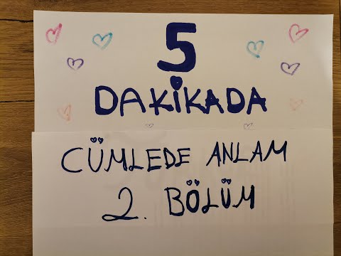 5 Dakikada Cümlede