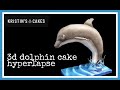 3d dolphin cake timelapse sculpt