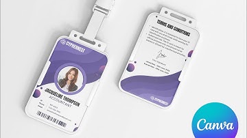 Business Employees Id Card Design using Canva