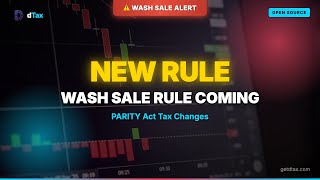 Crypto Wash Sale Rule In 2026 Parity Act Tax Changes