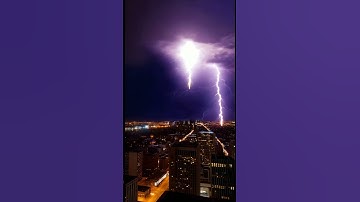 Lighting Strikes on building 🏢 #aiart #videos #lightning #weather