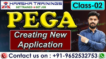 Pega Regular Class 02 | Creating New Application in Pega |New Batch | Pega Tutorial for Beginners