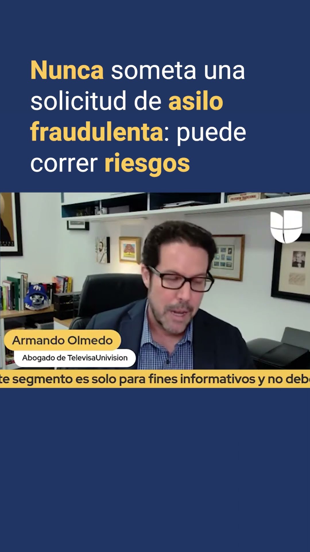 Nunca sometas una solicitud de asilo fraudulenta