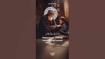 تلاوة خاشعة من #سورة_لقمان  17←19 « يَٰبُنَىَّ أَقِمِ ٱلصَّلَوٰةَ..» مترجمة إلى اللغة التركية