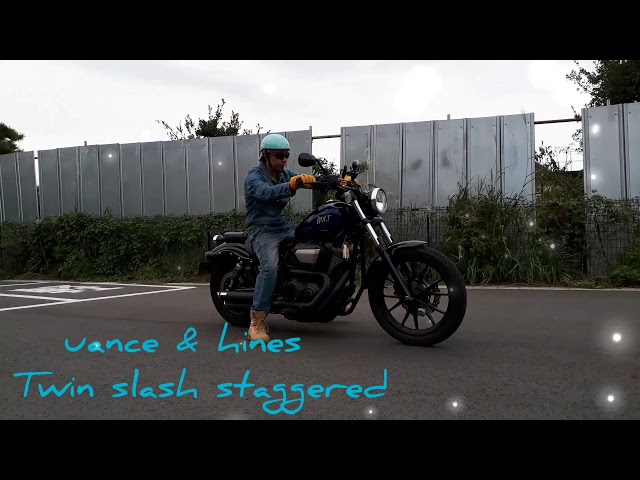 YAMAHA XV950 bolt バンス&ハインズマフラー - YouTube