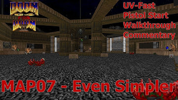 Doom 64 For Doom 2 (UV-Fast 100%) Walkthrough (MAP07: Even Simpler)