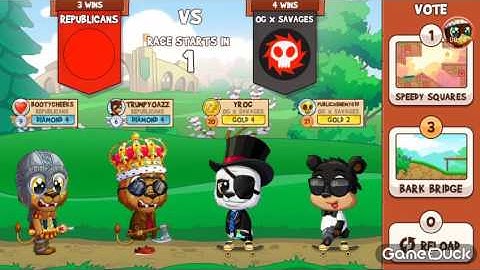 Bark Bridge Republican Clan Battle -.Trumpy & Bootycheeks