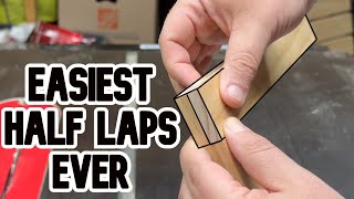 Easiest Half Lap Joints Ever with MicroJig Fit Finder // DIY //Review