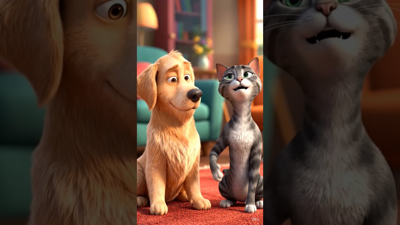 Cat Roast Dog in Hindi 😂 | AI Cat Funny Short Video#cat