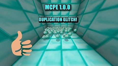 ✔ Mcpe/Minecraft Pocket Edition 1.0.0 Duplication Glitch!! (Patched)