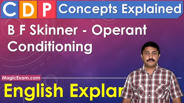 B F Skinner - Operant Conditioning CDP Concepts English Explanation