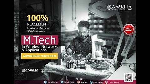 MTech Admissions Now Open at AmritaWNA