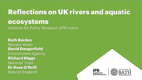 Reflections on UK rivers and aquatic ecosystems
