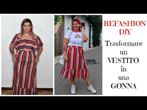 Video: Come Trasformare Una Gonna In Un Vestito