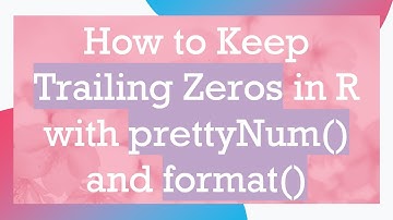 How to Keep Trailing Zeros in R with prettyNum() and format()