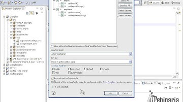 How to generate getters and setters methods automatically in eclipse ?
