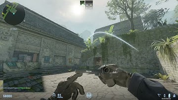 CS2 Ancient - Retake A from CT spawn with 2 smokes