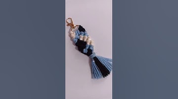 macrame key chain #macrame #macramekeychain #macrameindia  #alltheglitters #artshorts
