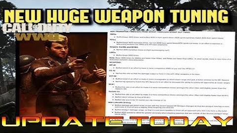 New Weapon Tuning Update for COD: WWII - ADS Sprint Time and Quick Scoping Nerfs + More!