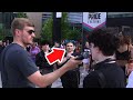 Street preacher humbly destroys lgbtq supporters and this happens