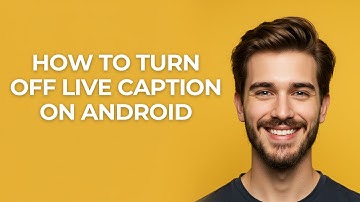 How To Turn Off Live Caption On Android - UPDATED!