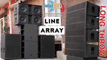 Line Array Speaker Best For Long Throw||Faital Pro Made In Italy