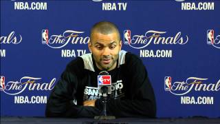Tony Parker NBA Finals Press Conference: Tim Duncan's Durability