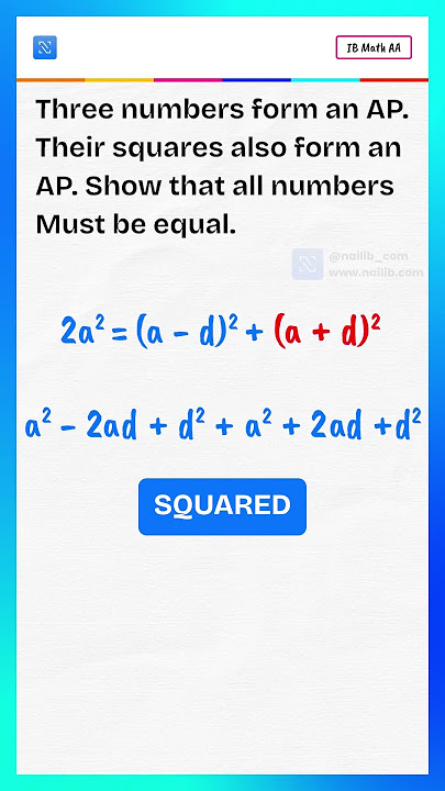 IB Math AA | Arithmetic Progression (AP) Trick Question Walkthrough