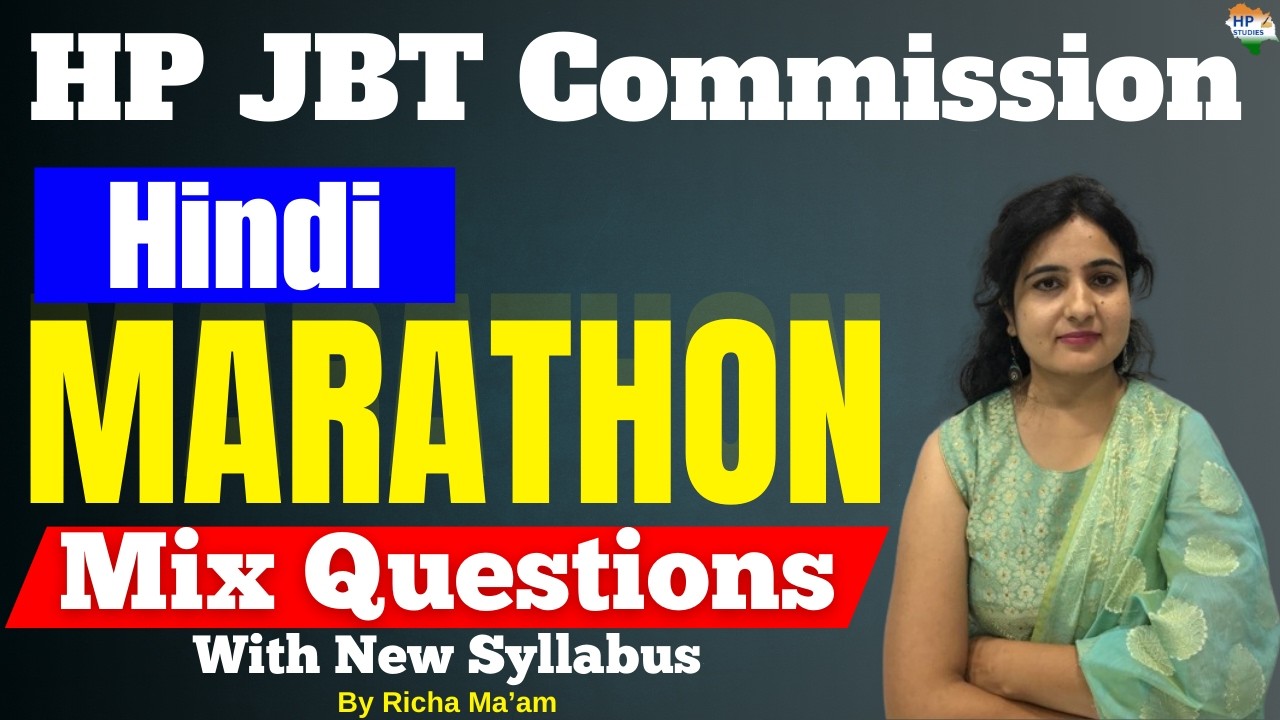 HP JBT Commission 2026 | Hindi | Marathon | Revision Series #hpjbt #hpjbtcommission