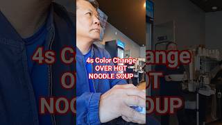 F21 Magic Trick 4790 - Color Change 4s Over Hot Noodle Soup #shorts #magic