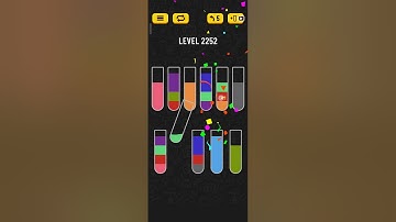 Water sort puzzle level 2252