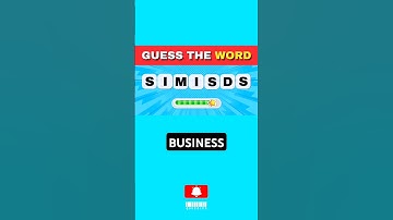 Scrambled Letters | Unscramble | Guess the Word Fun Puzzle Game | Brain Teaser Challenge | Quezzles