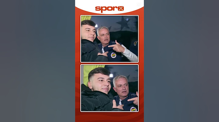 #JoseMourinho takım otobüsünün peşinden koşan taraftara jest yaptı ve otobüse aldı  📹 #Fenerbahçe Y