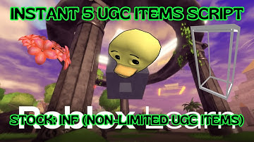 The Roblox Learn Experience FIXED instant 5 UGCs script [Roblox Exploiting]