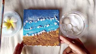 Handmade ocean beauty you can feel 🎨🌊#creativity  #artvideo #oceantherapy