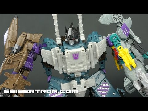 Transformers Combiner Wars Bruticus Review with Combaticons and Shockwave