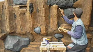 Cara mengecat relief taman sederhana