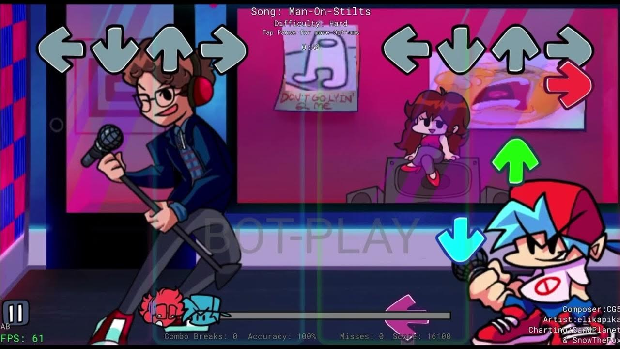 Roblox Friday Night Funkin’ (Basically FNF) Vs CG5, Man On Stilts (Auto