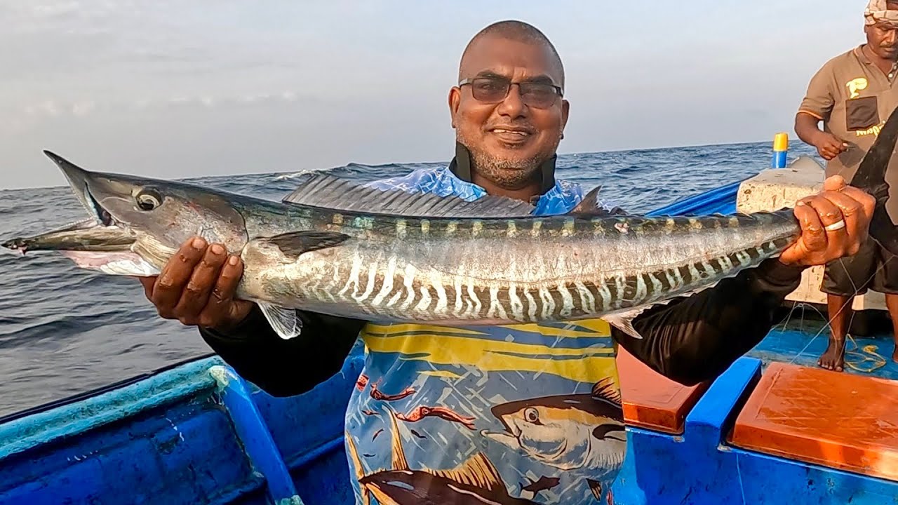 Back to Back Wahoo Fish Caught in the Deep Sea