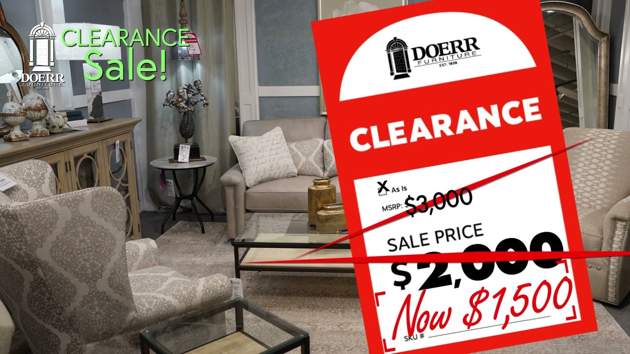Furniture clearance sale