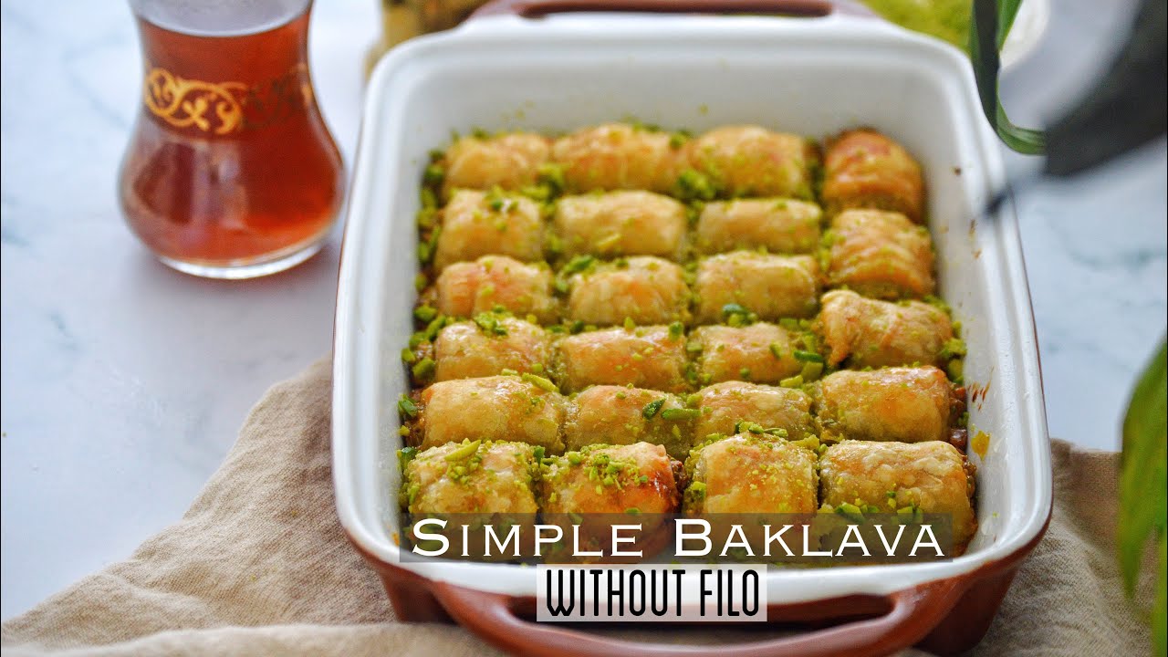 Ramadan Recipe 2 | 4 Ingredient Easy Rolled Baklava with Puff Pastry | Simple Baklava