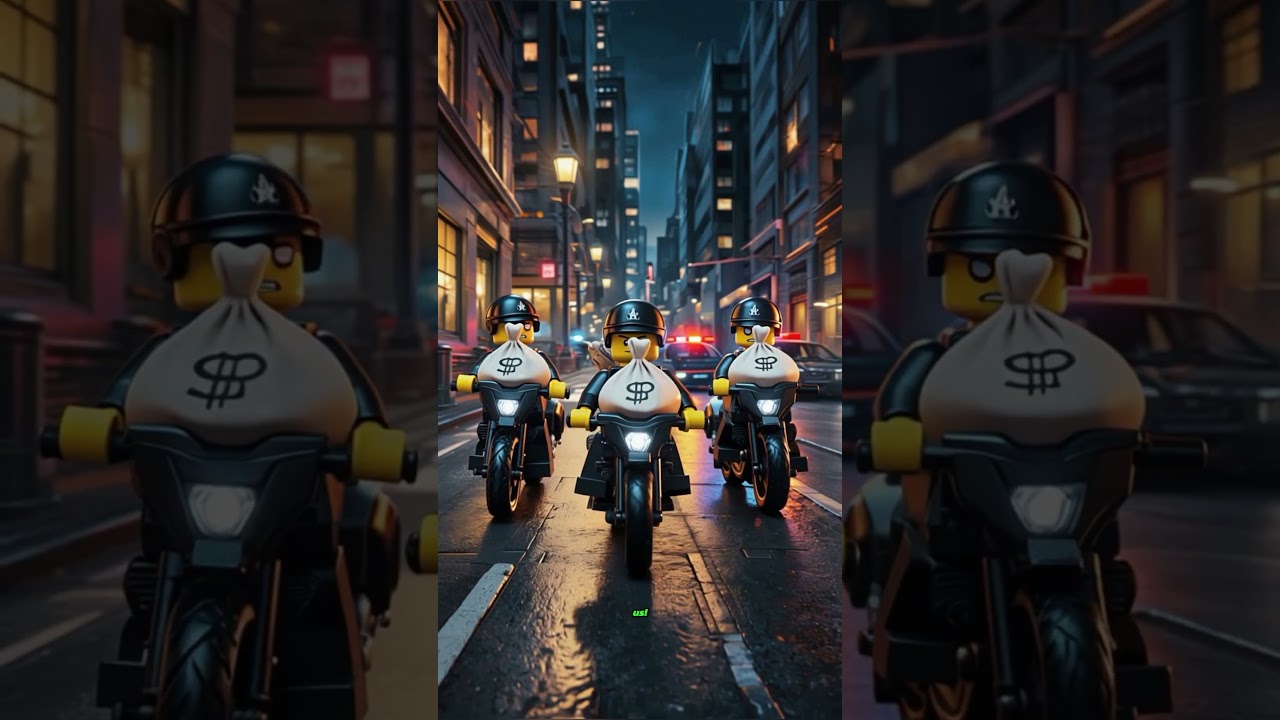 LEGO City Police Chase – Epic Heist Escape!" 🚨🏍️ 
