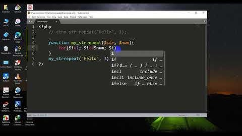 Repeat String without built in function in php