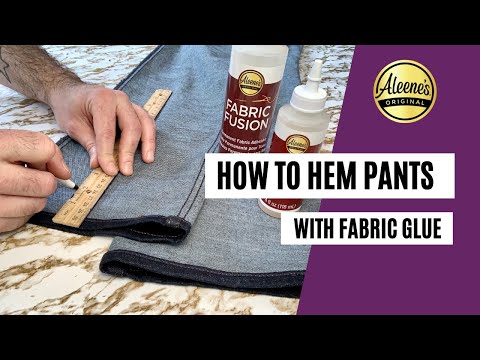 How to hem pants without sewing 