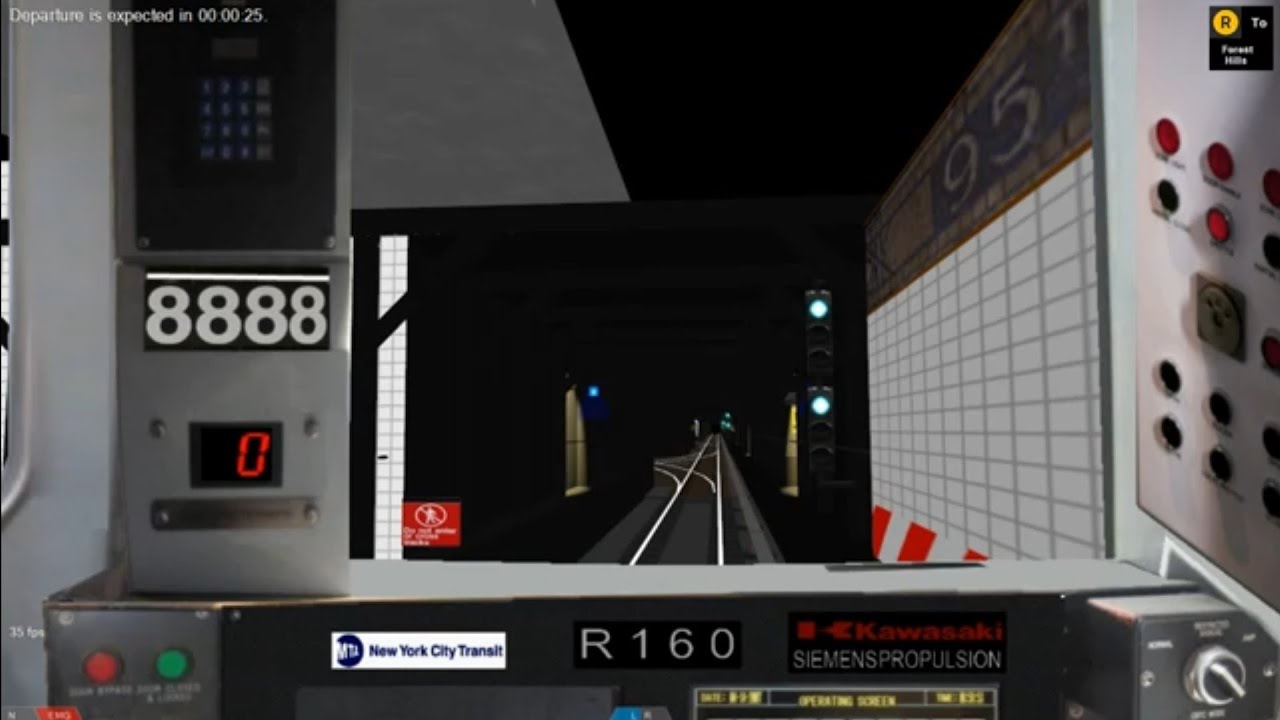 Openbve R162 OpenBVE: Special! R160B Siemens R Train from Bay Ridge-95 St. to Forest ...