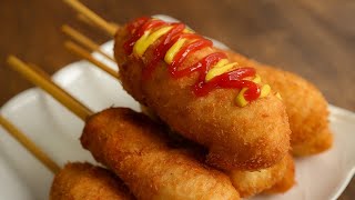 Mozzarella Cheese Corn Dog Recipe | Korean Street Food