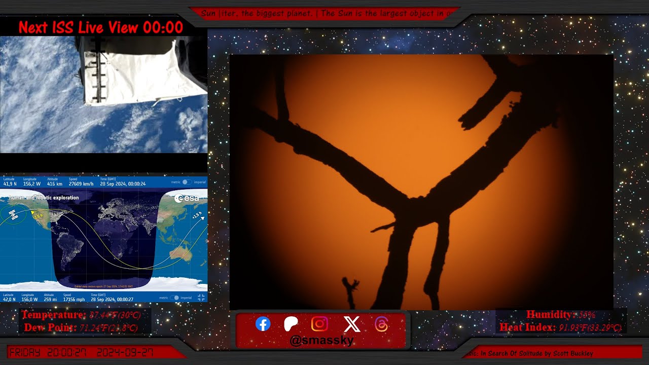 Spacewatch Sma's Spacewatch LIVE! Astrophoto Slideshow, ISS Live Views & Maps ...